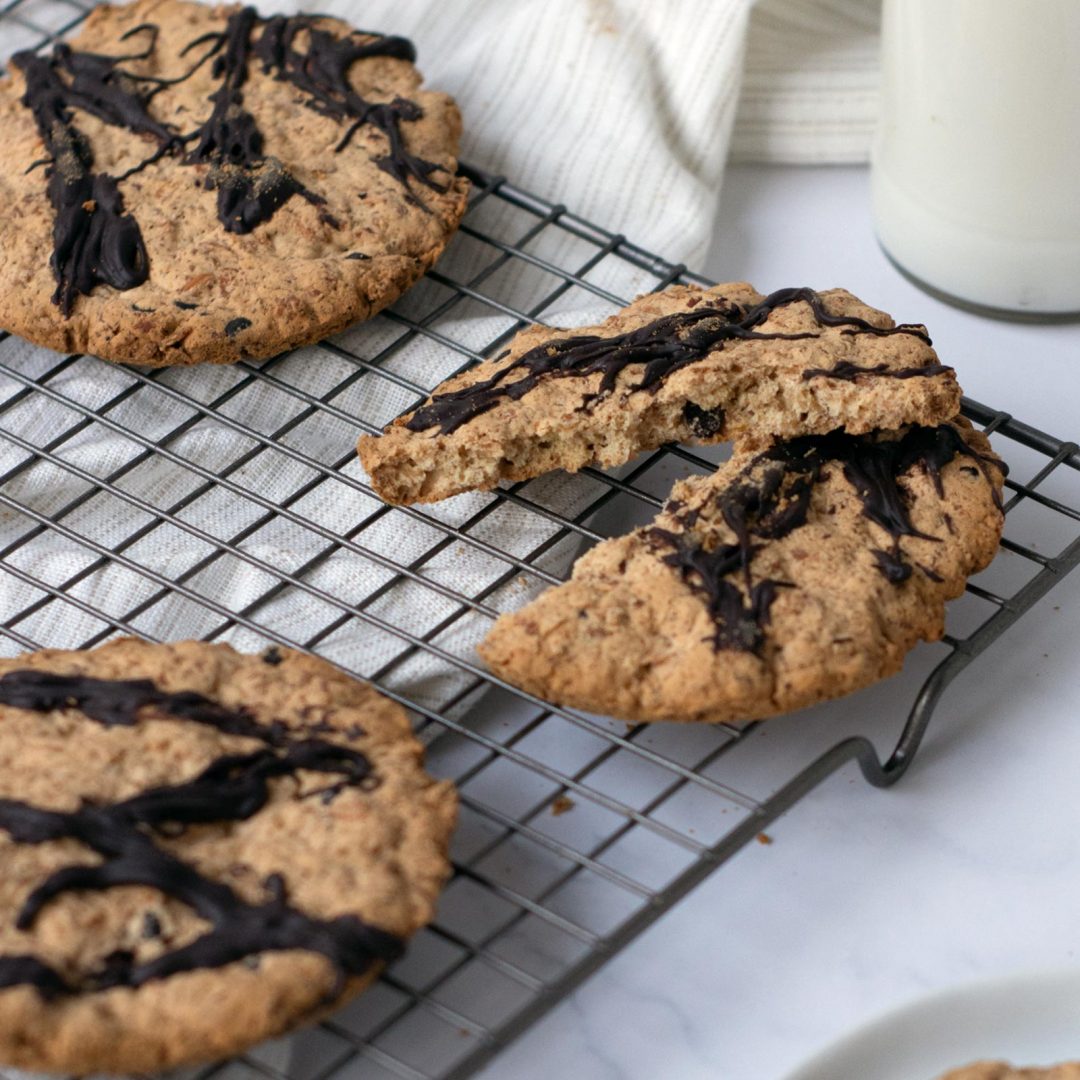 Galletones sin azúcar naranja, avena y chocolate - Healthy Bakery